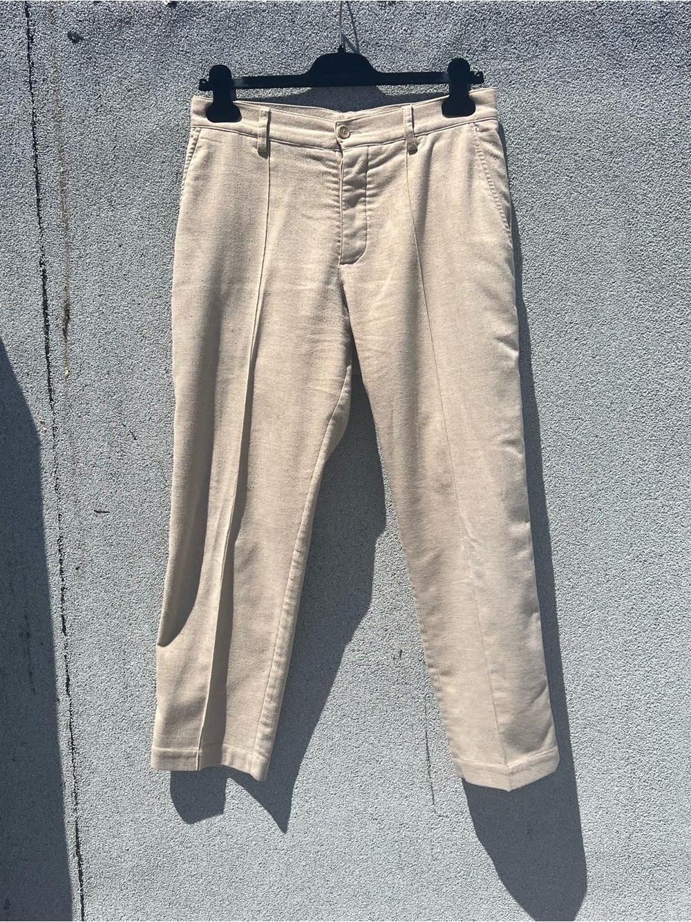 Classic Men's Cream Dress Pants